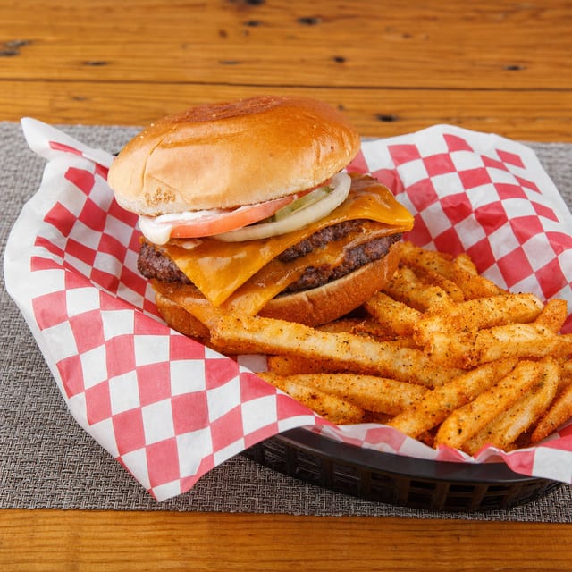 KY Double Quarter Pound Bison Burger.