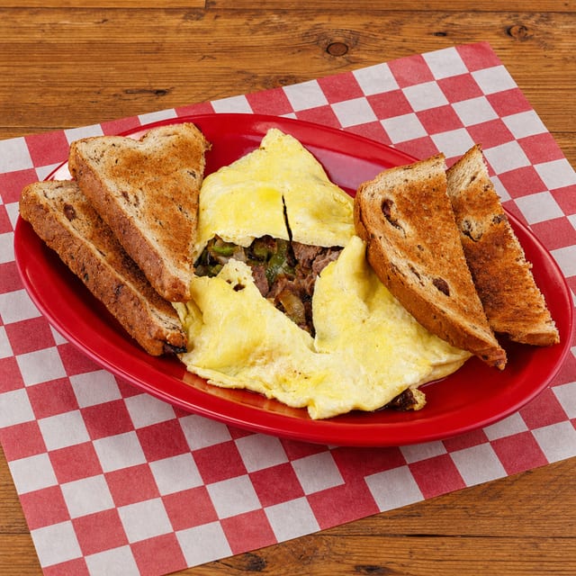 Turkey Bacon or Turkey Sausage Omelet.