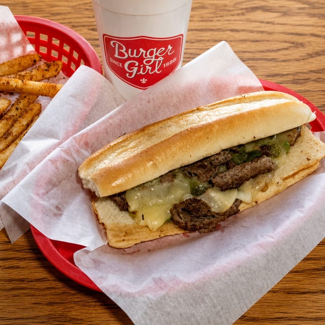 Keegan's Philly Cheese Steak Hoagie.