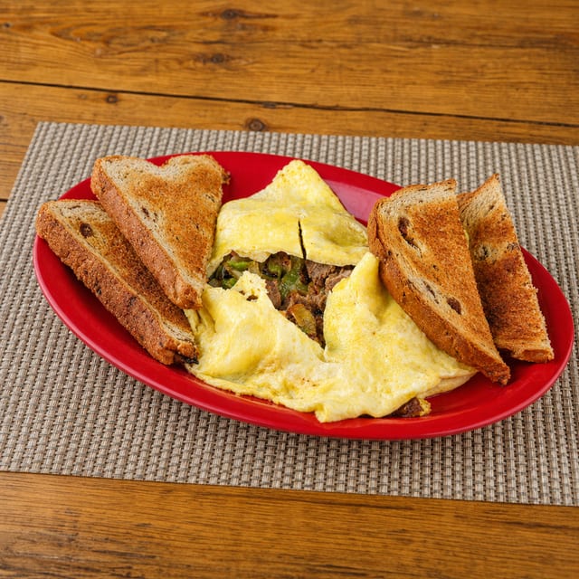 Bacon, Ham or Sausage Omelet.